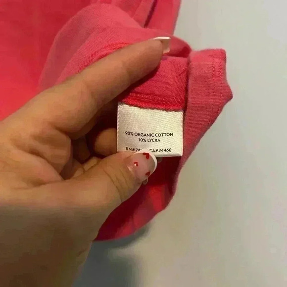 Eileen Fisher Top Women's Small Pink Top Organic Cotton/Lycra Shirt Tee Casual - Picture 3 of 4
